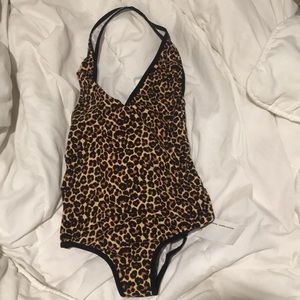 American Apparel Cheetah Leotard One Piece